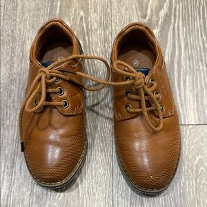 Brown Leather toddler suit Shoes